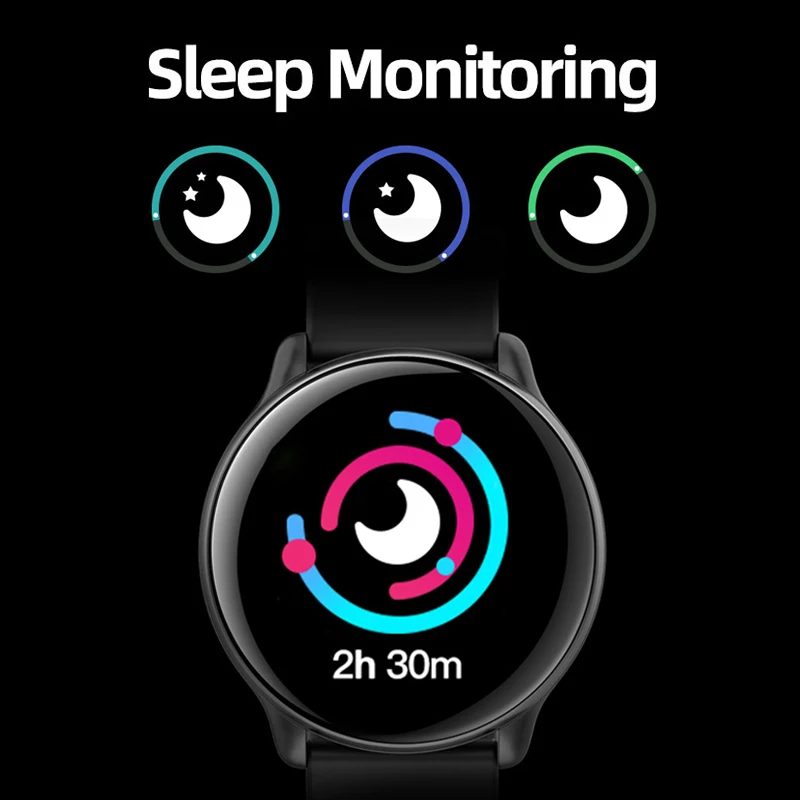 Умные часы женские водонепроницаемые фитнес-трекер Смарт-часы Мужские цветной