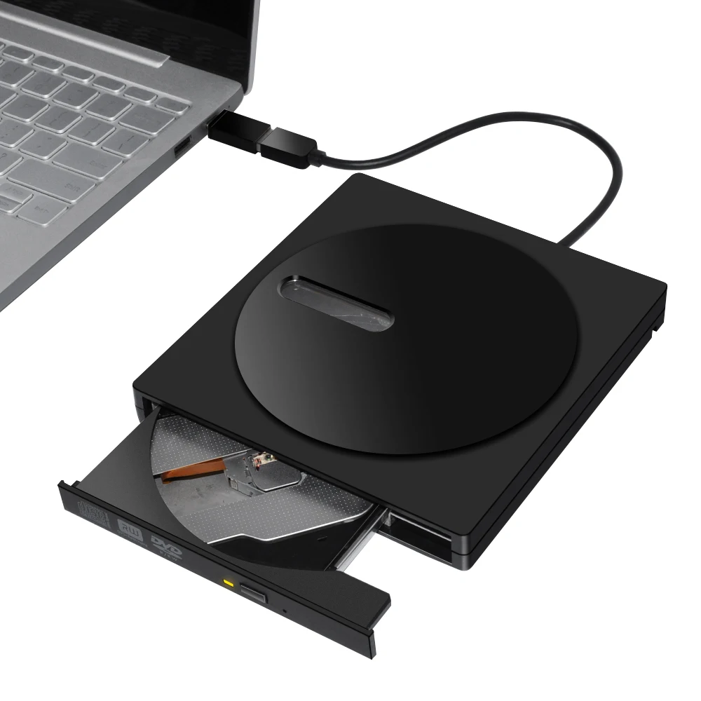 Внешний привод Deepfox USB 3 1 Type C/USB3.0 оптический для CD DVD RW записывающее устройство
