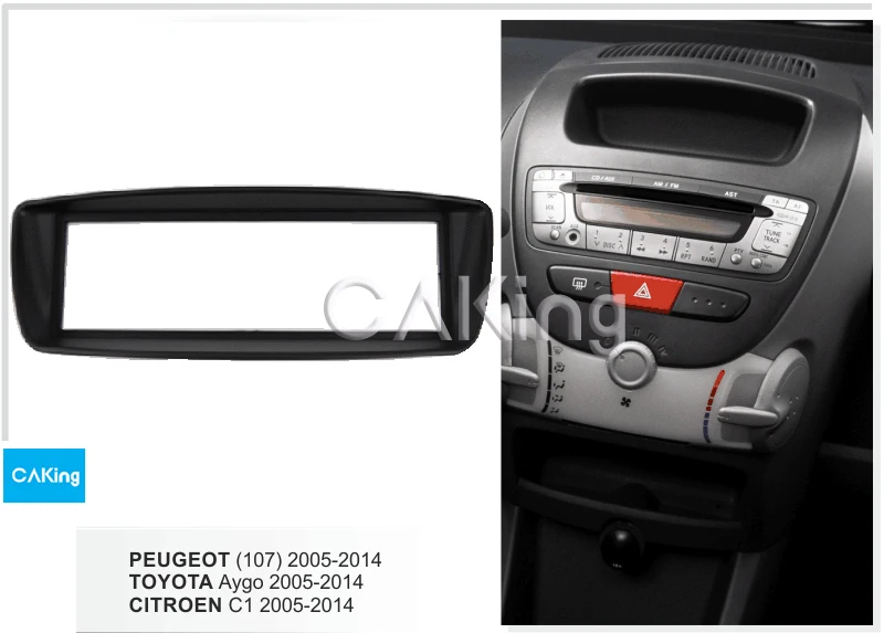 Панель радиоприемника для CITROEN C1 / TOYOTA Aygo PEUGEOT (107) 2005 2014|Панели| |