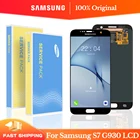 Оригинальный сменный ЖК-дисплей 5,1 дюйма для SAMSUNG Galaxy S7 дисплей G930 G930F SM-G930F сенсорный экран дигитайзер в сборе с рамкой