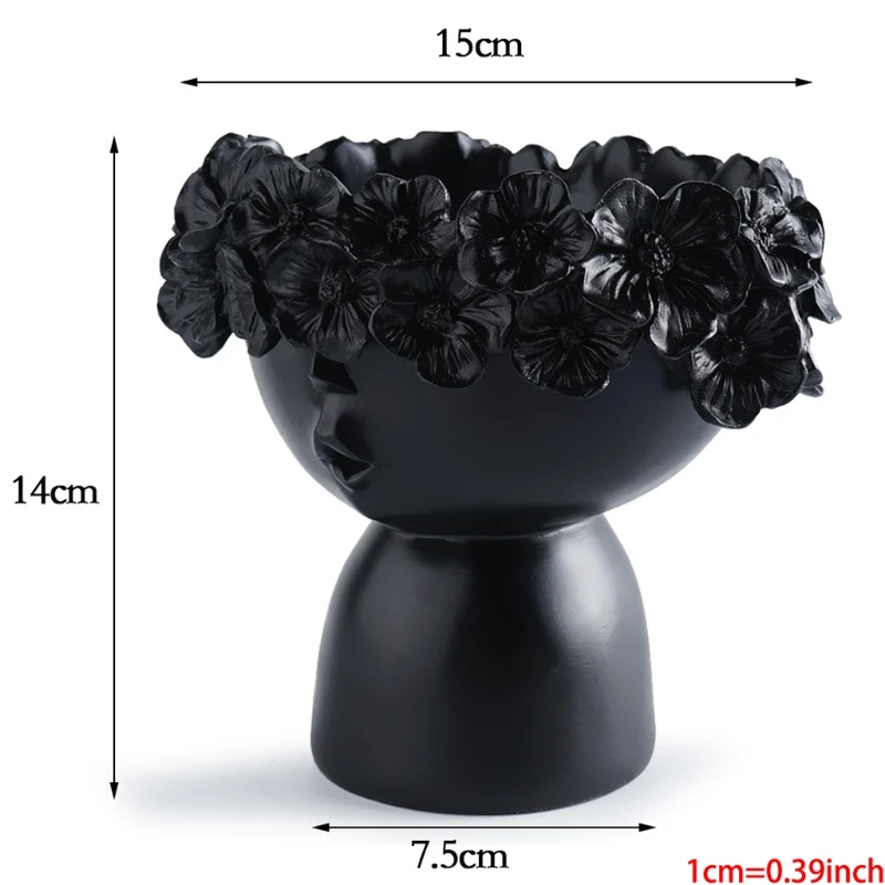 Каучуковая богиня голова плантатор красота лицо фигурка орнамент