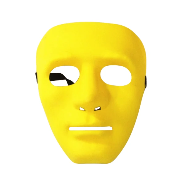 DIY белая маска Бумага полный уход за кожей лица оперы Маскарадная однотонная