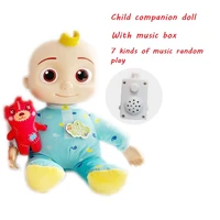 the new cocomelon plush doll sing music box with seven kinds of music jojo doll childrens toys child companion doll