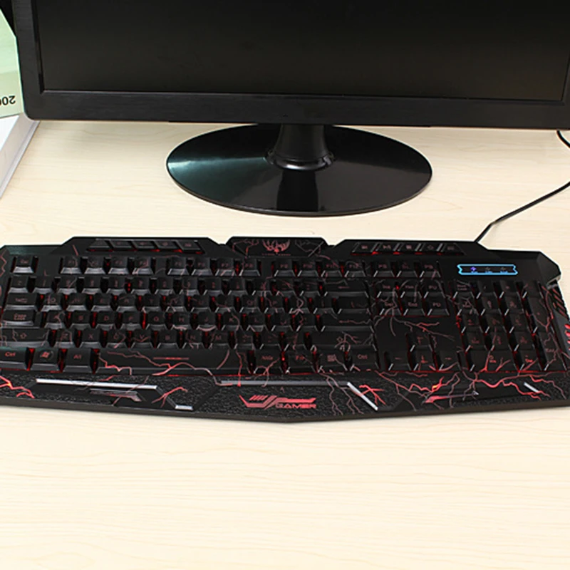 Светодиодная оптическая игровая мышь 5500DPI USB Проводная геймерская компьютерная с