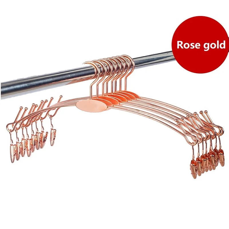 20 шт./компл. вешалки из розового золота изысканное металлическое смелое