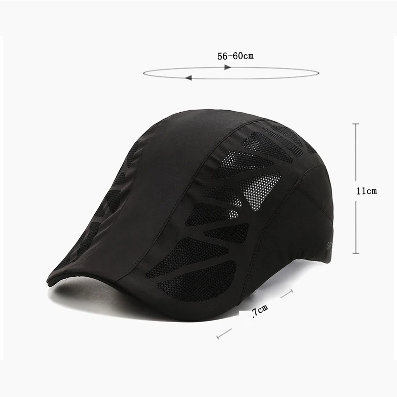 Мужская кепка быстросохнущая регулируемая дышащая универсальная уличная летняя