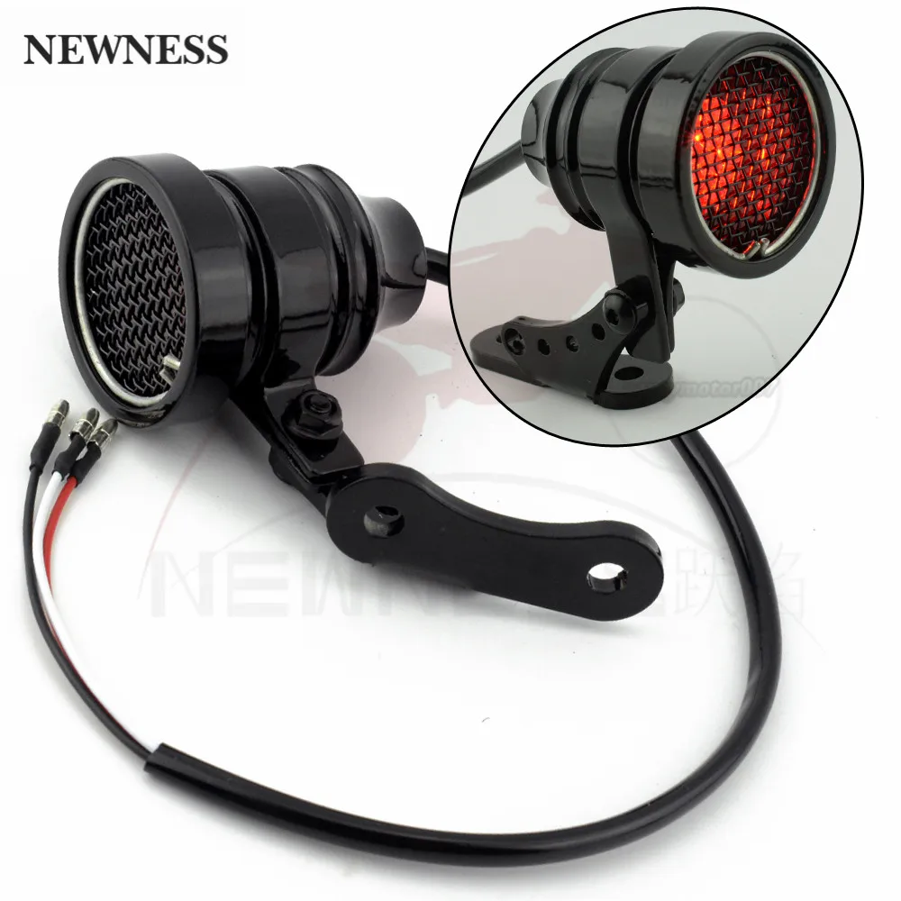 Универсальный мотоциклетный Ретро светодиодный задний светильник s Сетка