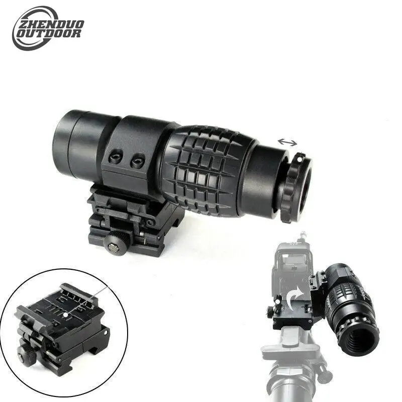 

ZHENDUO OUTDOOR 3X Magnifier Sight Scope for 20-21mm Rail