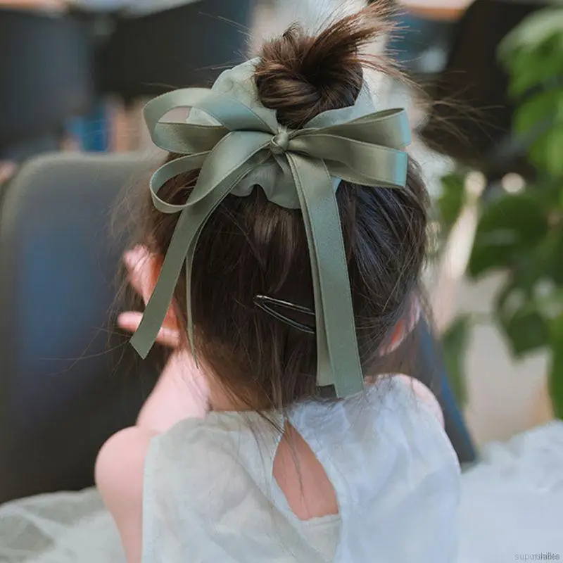 Детская лента для волос с бантом принцессы эластичные резинки резинка детей
