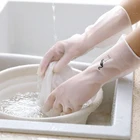 Силиконовые чистящие перчатки, кухонные губчатые резиновые перчатки, бытовые резиновые перчатки для мытья посуды, для стирки одежды