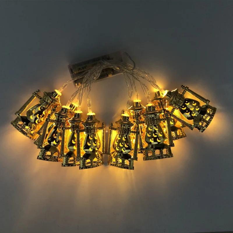 

Creative LED String Lights Kerosene Lamp Led Light Ramadan for Bedroom Holiday Decoration Party Fashion Metal Guirnalda Luces