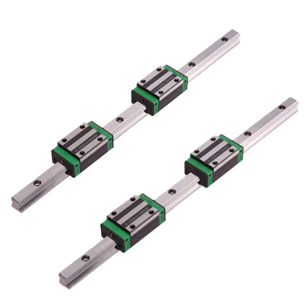 2 шт. HGR15 линейный направляющий рельс 15 мм стержень + 4 скользящий подшипник блок