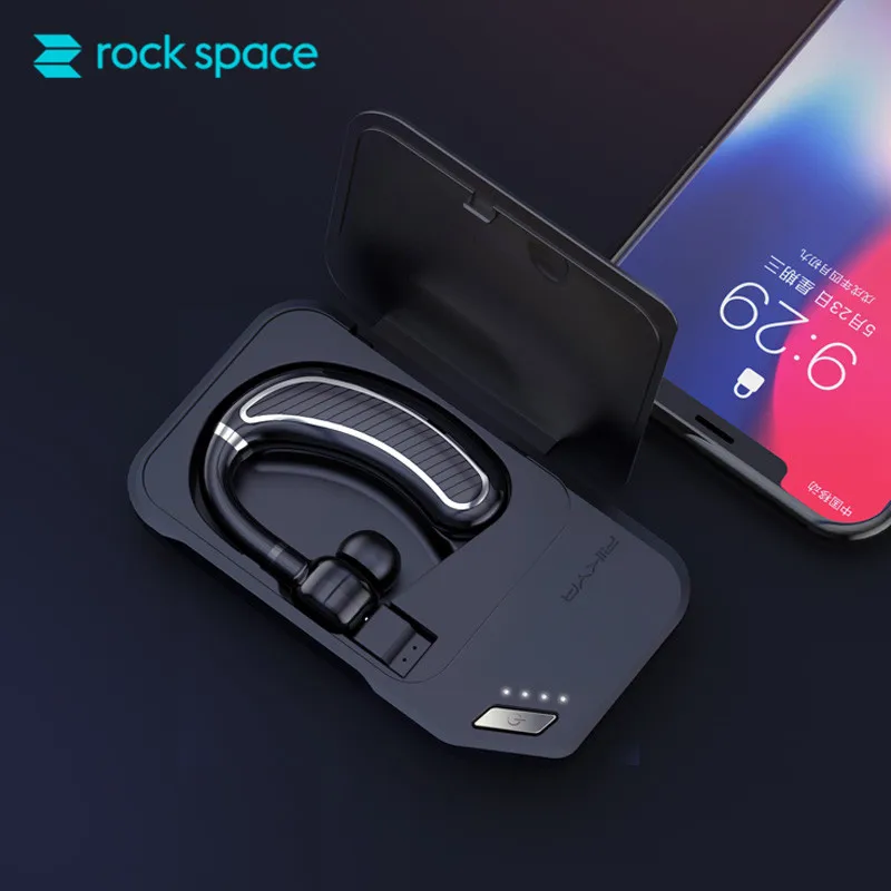 Rockspace бизнес Bluetooth гарнитура беспроводные наушники Hands free 20 часов время вызова с 800