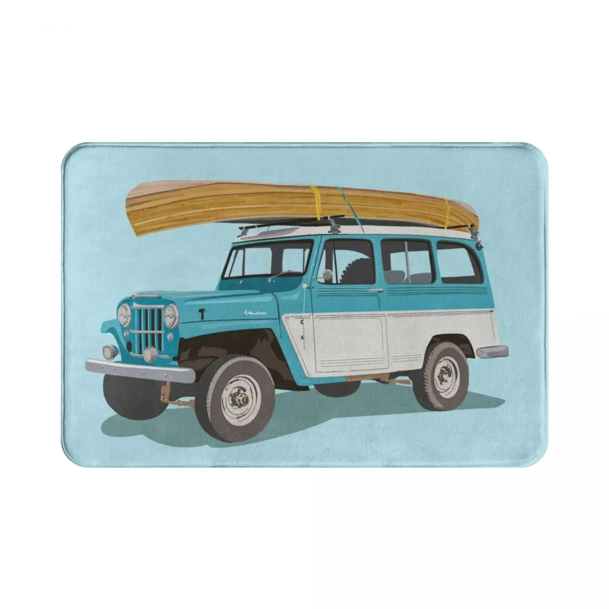 

SUV Illustration Polyester Doormat Rug carpet Mat Footpad Anti-slip durable Entrance Corridor Kitchen Bedroom balcony toilet