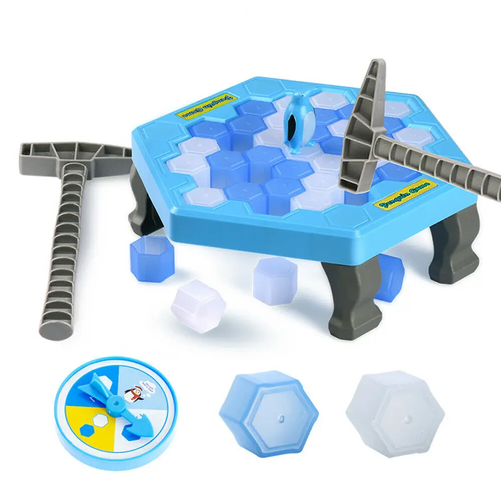 

Funny Save The Penguin Interactive Game Break Ice Block Hammer Penguin Trap Game For Kids Christmas Gift