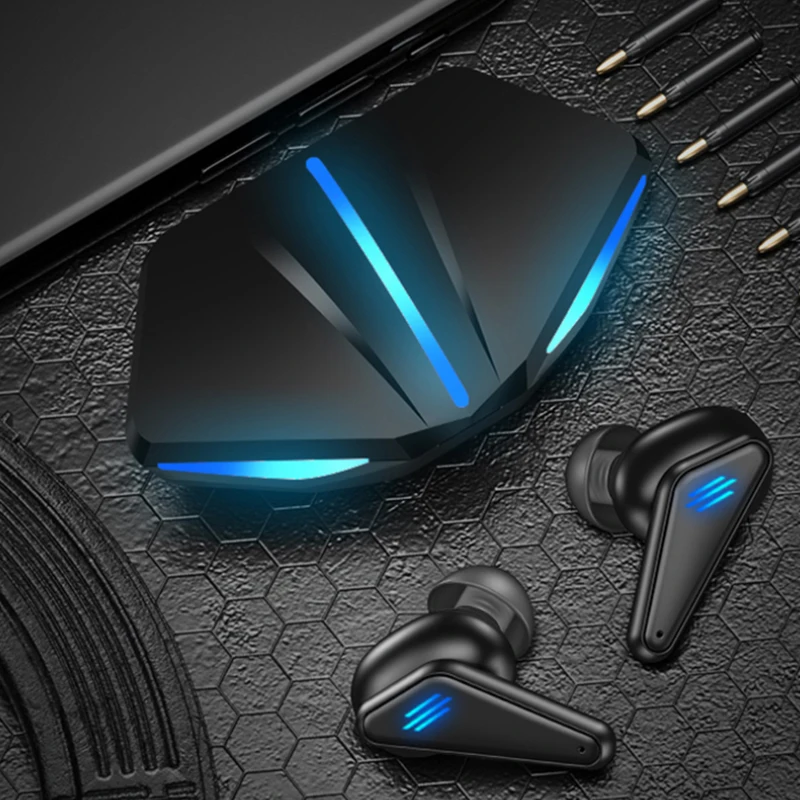 

Игровых гарнитур с низкой задержкой Bluetooth наушники С микрофоном бас Аудио Звук позиционирования Шум снижение Беспроводной наушники