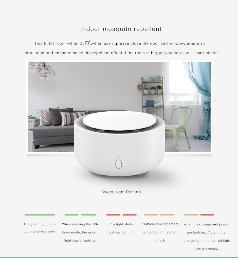 Xiaomi Mijia Smart Edition Muggenmelk Killer Time Functie Fan Drive Vervluchtiging Отпугиватель насекомых для помещений