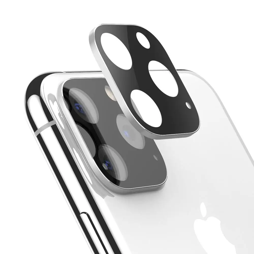 Закаленное стекло для iPhone 11 Pro Max защита экрана + объектив камеры мягкая защитная