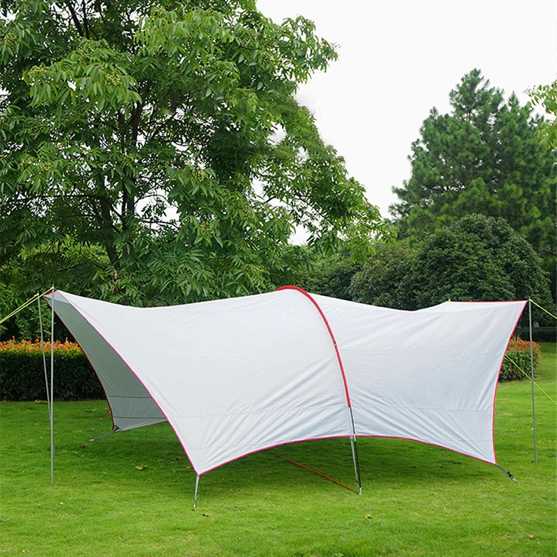 

Outdoor HABI Canopy Camping Barbecue Multi-person Living Room Tent Awning Camping Large Rainproof Sunscreen Beach Pergola