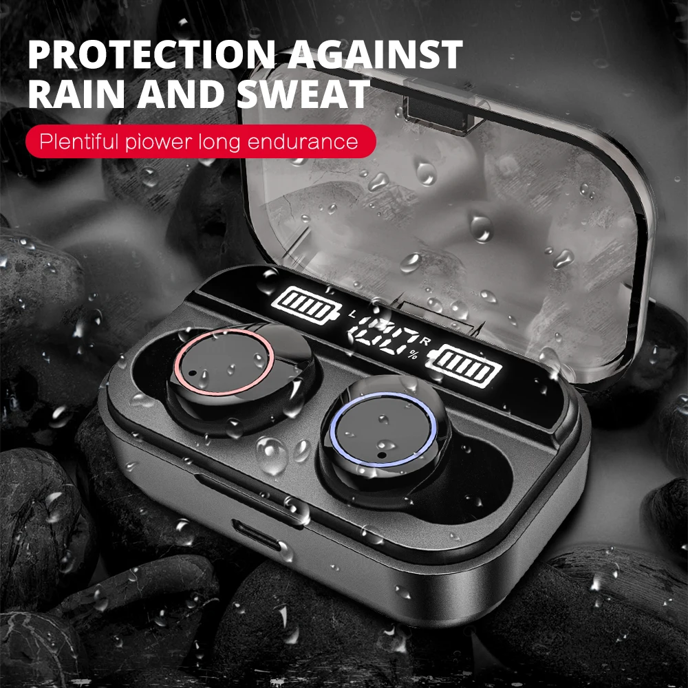 Мини TWS Bluetooth наушники EMEOBE X11 Беспроводные спортивные для бега с басами Iphone Xiaomi Huawei