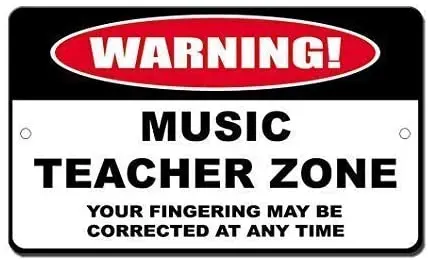 

Guadalupe Ross Metal Tin Sign Music Teacher Zone Wall Decor Sign 12x8 Inches