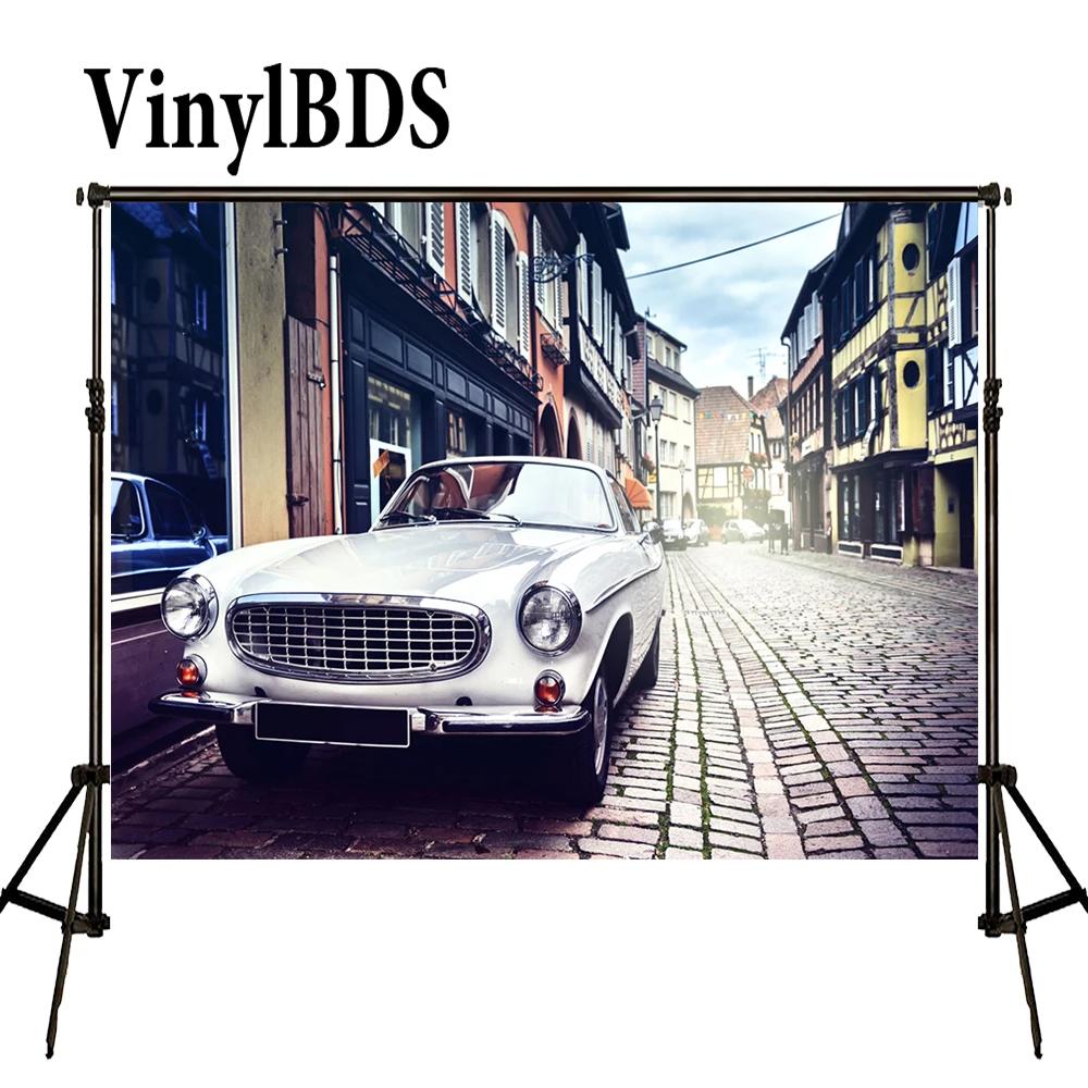

Бесшовный фон для свадебной фотосъемки VinylBDS с изображением городских улиц
