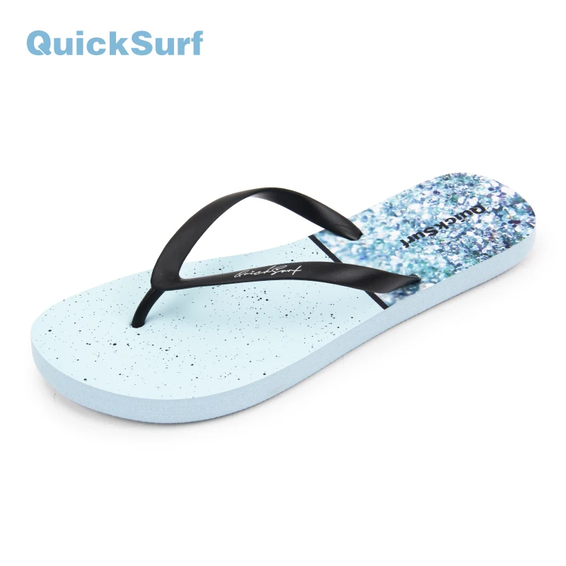 

Quicksurf Women's yoga mat Flip Flops Slippers Non-Slip Outdoor Beach Surfing Sewing Cool Student Clip Slides Slippers snadles