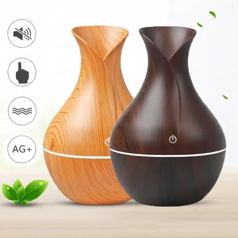 

Mini Umidificador De Ambientes Usb Tipo Madeira com led LE-2122 humidifier