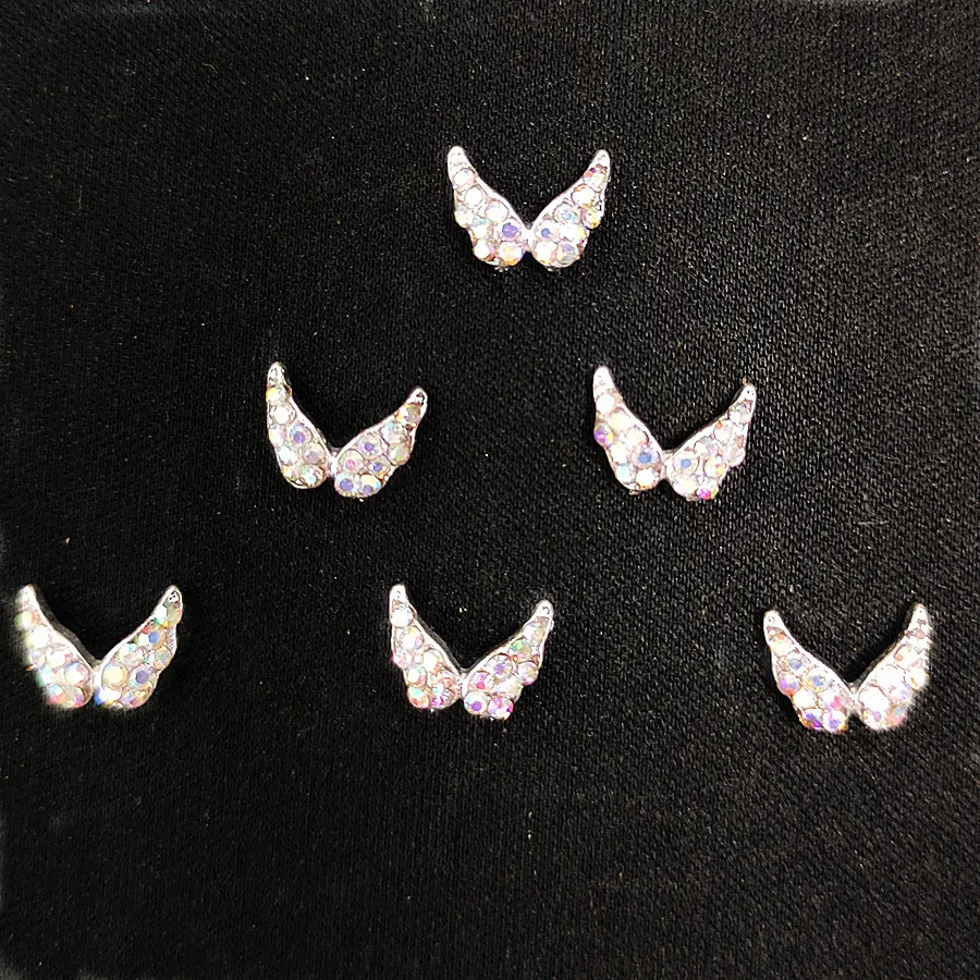 10 шт. серебряные металлические украшения для ногтей|Стразы и украшения| |