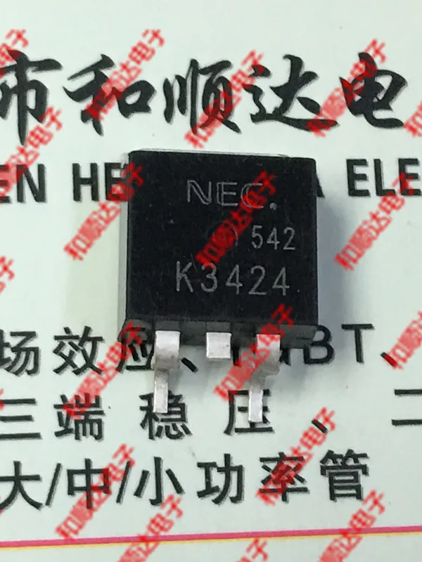 

10 шт./лот K3424 2SK3424 новый запас TO-263 30V 48A