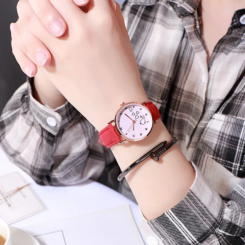 Модный Узкий маленький циферблат для женщин модный стол с деревенским ветром