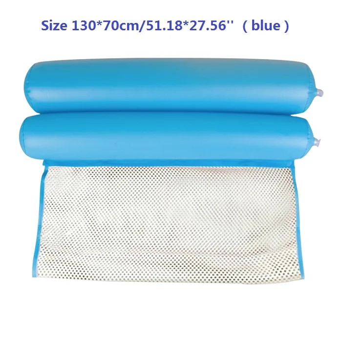 Type A Light Blue Складной гамак для воды бассейн открытый увеличение надувной матрас пляжный шезлонг плавающий спальный кровать Кресло-гамак - Цвет: Type A Light Blue