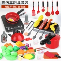 children pretend play kitchen toys educational lighting and music simulation kitchen set small household appliances toys