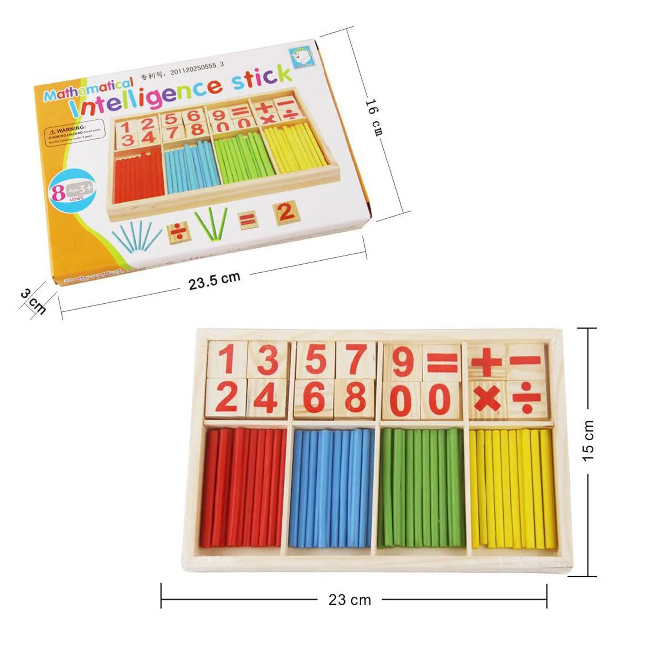 

Colorful Bamboo Counting Sticks Baby Toy Montessori Teaching Aids Counting Rod Kindergarten Mathematics Learning Educational Toy