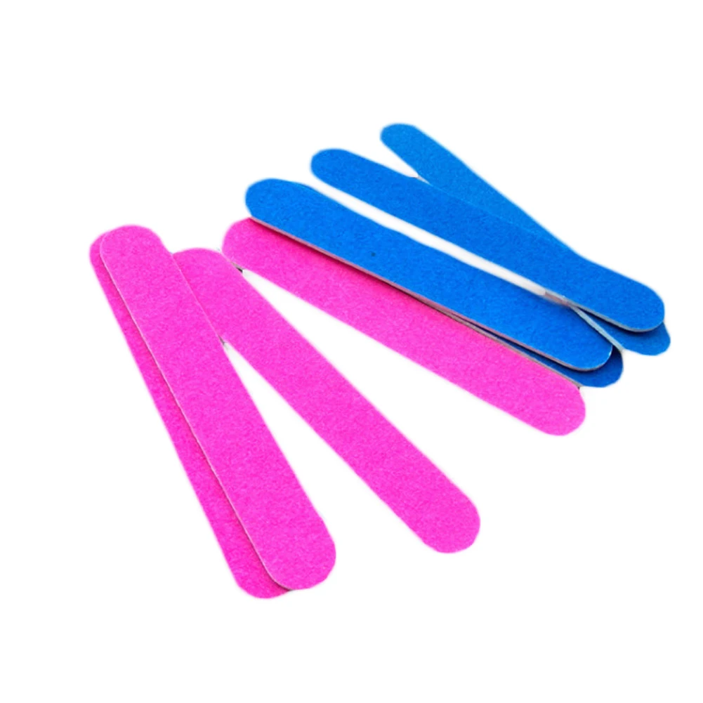 100/200PCS Nail Files Double Side Emery Disposable Buffers Polisher Manicure Pedicure Tools Lixa De Unha Lima Buffer | Красота и