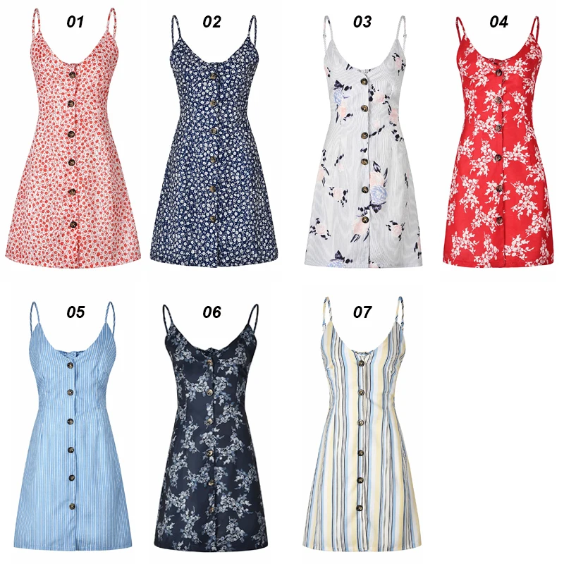 Мини-платье на бретелях-спагетти пикантное пляжное короткое Повседневное