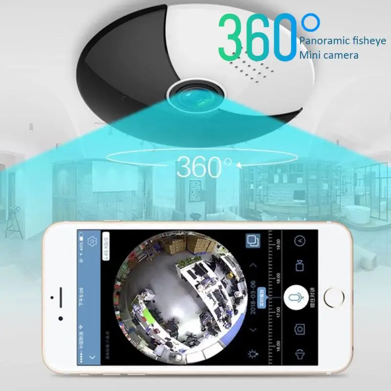Беспроводная IP камера Wi Fi HD 960P 360 градусов ИК ночное видение|Камеры