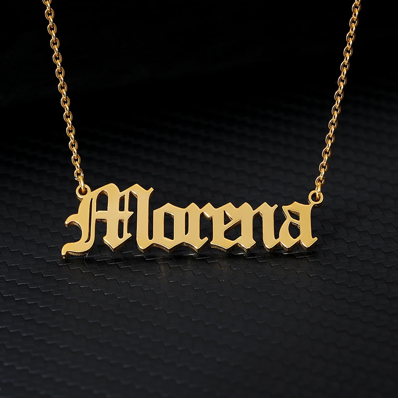 Ожерелье с именем на английском языке заказ ожерелье ювелирные изделия для