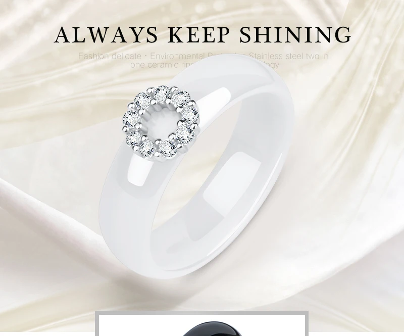 Bling CZ Кристалл Круг геометрический для женщин Ювелирные наборы для женщин никогда не выцветает здоровые керамические серьги кольца на палец обручение подарок
