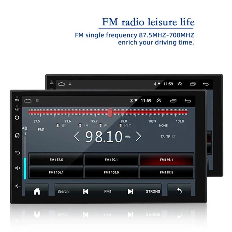 

Android 9.1 1DIN 1G+16G Adjustable 7 Inch Car Radio Multimedia GPS Player Car Radio Player Universal for Kia Toyota