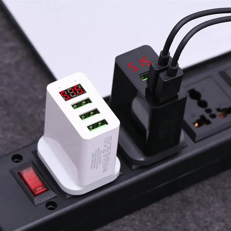5V 3.1A цифровой дисплей 3 порта USB зарядное устройство для Samsung Xiaomi быстрый