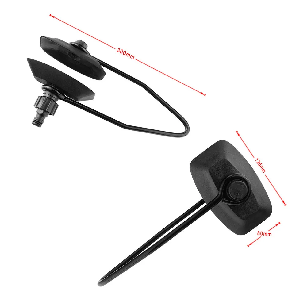 

Universal Outboard Yacht Ear Muffs Single Feed Rubber Marine Boat Engine Black Rectangular Durable Water Motor Flusher