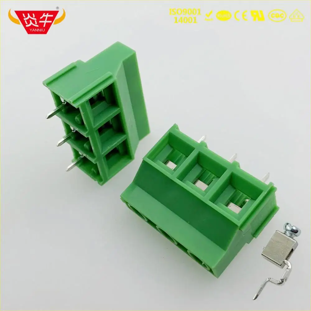 KF950 9,52 Американская классификация проводов 2р 3P PCB Универсальный Винтовые клеммы DG636 9,52 мм 2PIN 3PIN SPT 5/2-9,52 11714971 PHOENIX CONTACT DEGSON KEFA