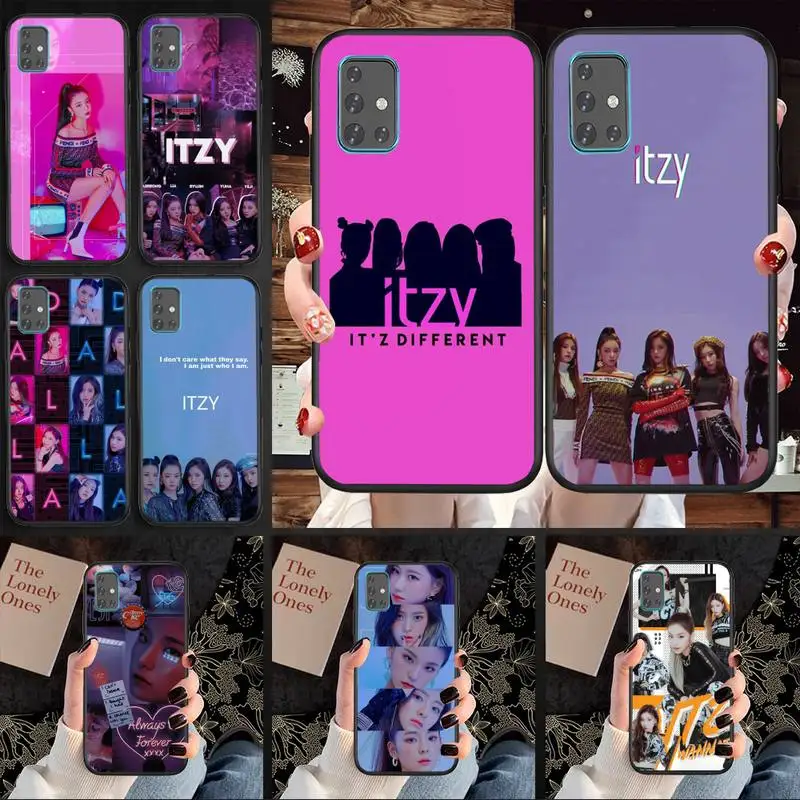 

KPOP JYP ITZY TPU black Phone Case For Samsung A11 A12 A71 A80 M10 M20 M21 M30 M31 M31S 5G Cover Fundas