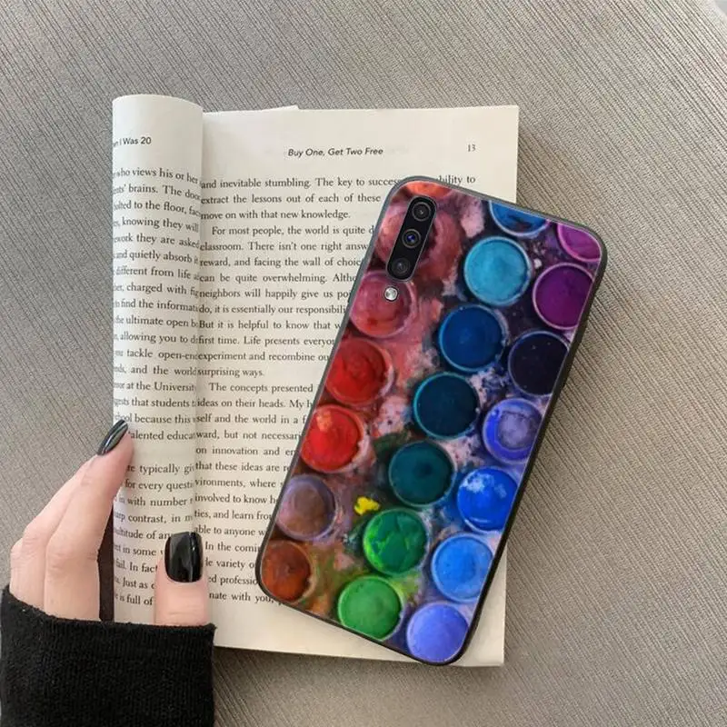 

Watercolors Set Paint Palette Painting Box Phone Case For Samsung galaxy S 7 8 9 10 20 edge A 6 10 20 30 50 51 70 note 10 plus