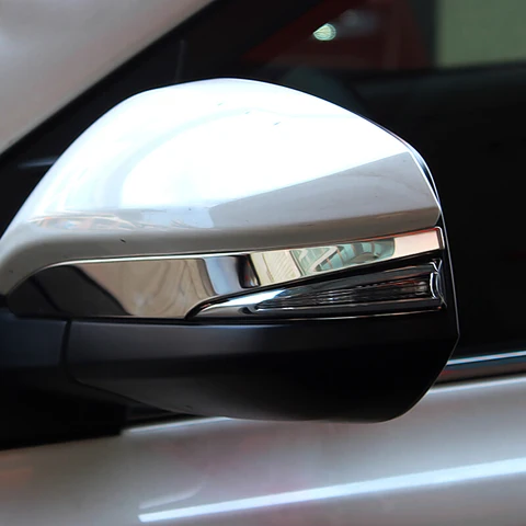 2 шт., декоративные полосы для зеркала заднего вида, для Toyota RAV4 2014 2015 2016 2017 2018
