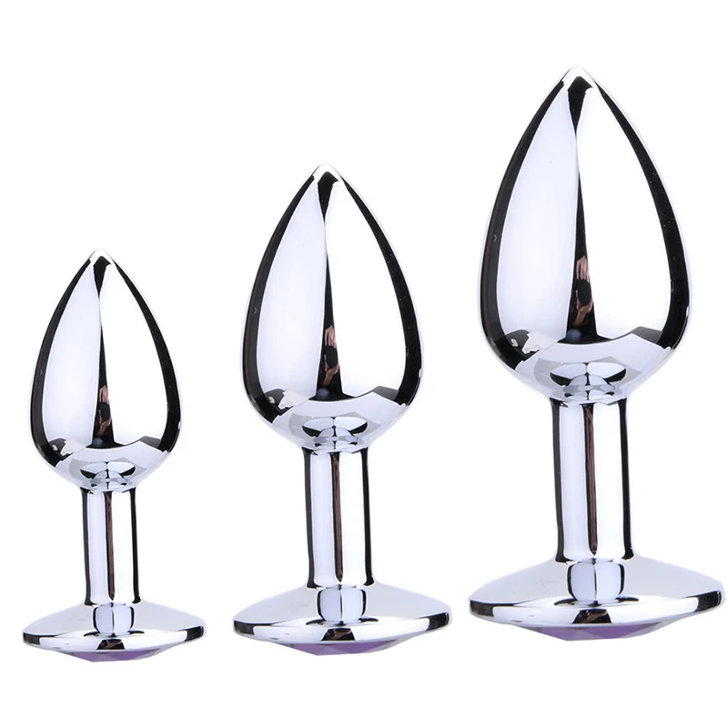 2/3/4 шт. Нержавеющая сталь Анальная пробка фаллоимитатор с анальной перемычкой