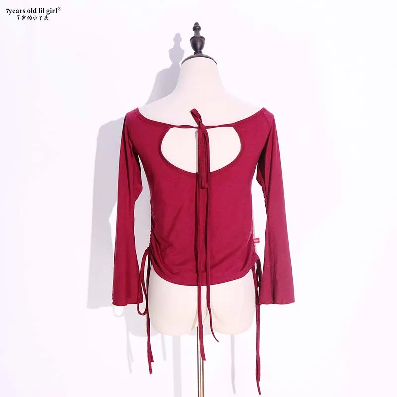 Длинные профессиональные рубашки из модала с рукавами для танца живота женская