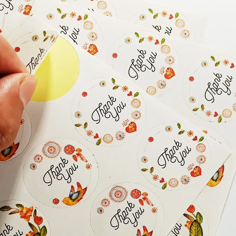 60 шт упаковочные подарочные пакеты спасибо этикетка бумажные свадебные