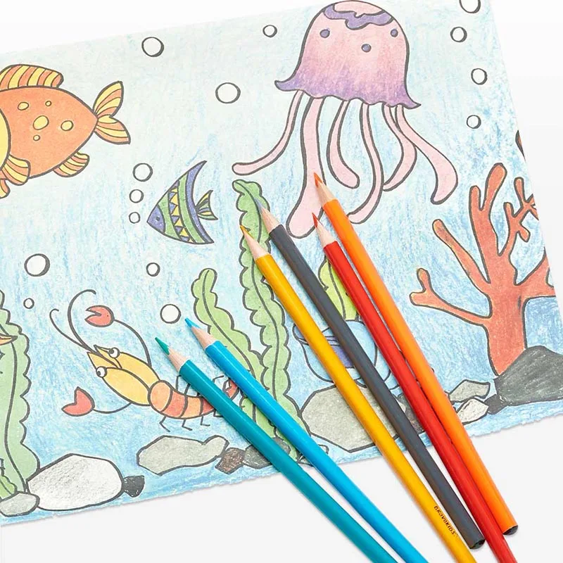 24 цвета/комплект Xiaomi Youpin Bravokids цветной карандаш водорастворимый черный цвет